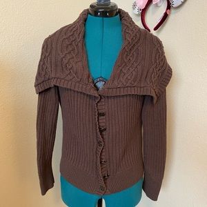 Outlander Brown Knitted Sweater